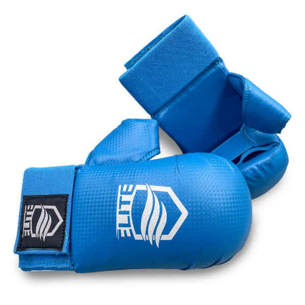 Guantes de Karate (Con pulgar) Azul