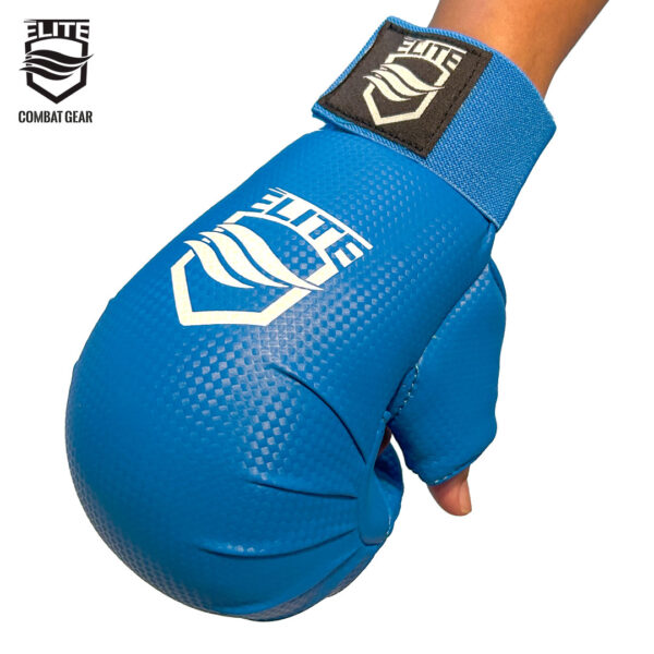 Guantes de Karate (Con pulgar) Azul - Image 6